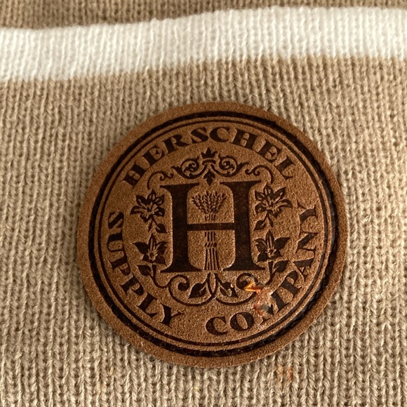 Herschel Beige Knit Beanie - Picture 2 of 3